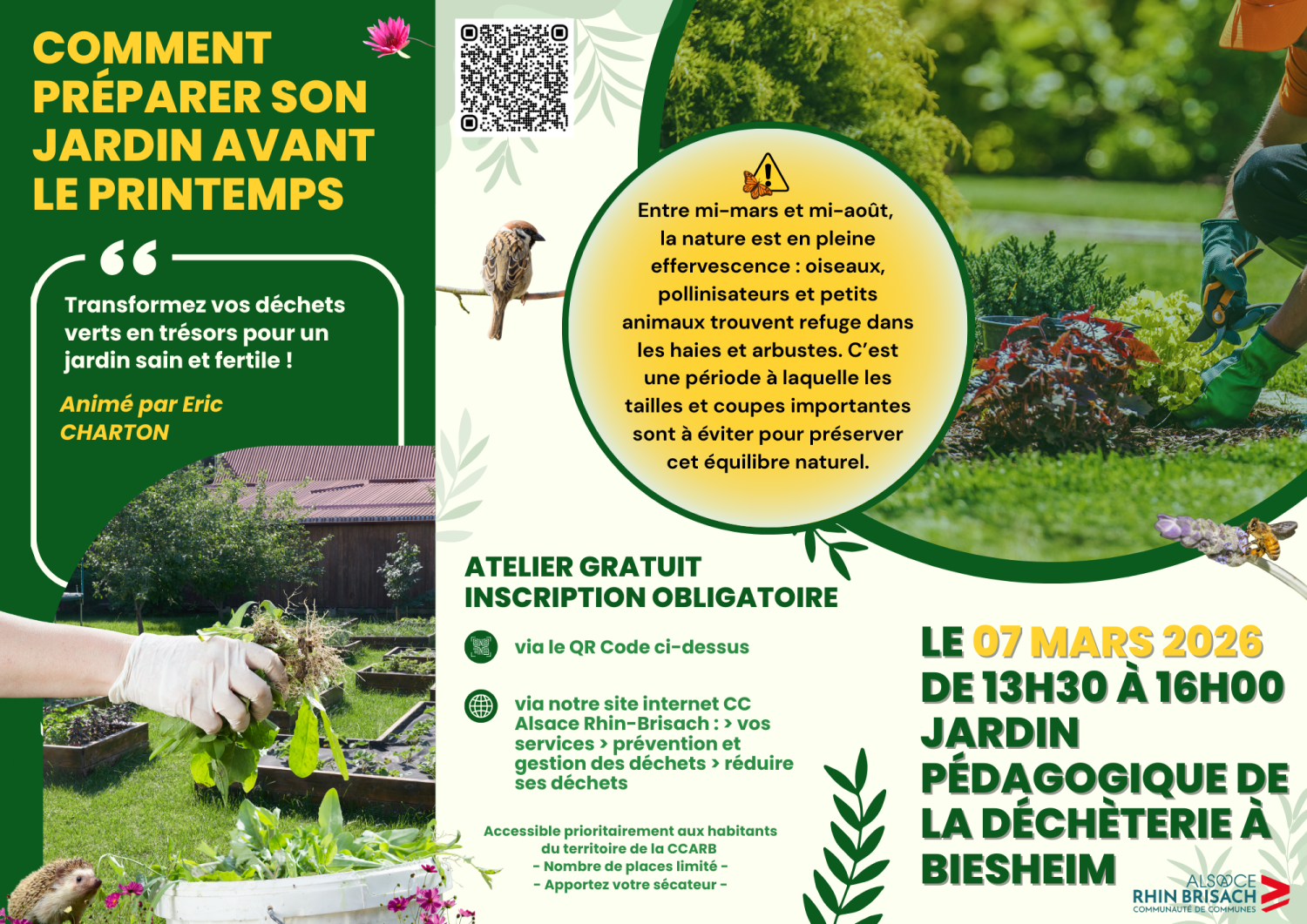 Affiche comment pr&eacute;parer son jardin