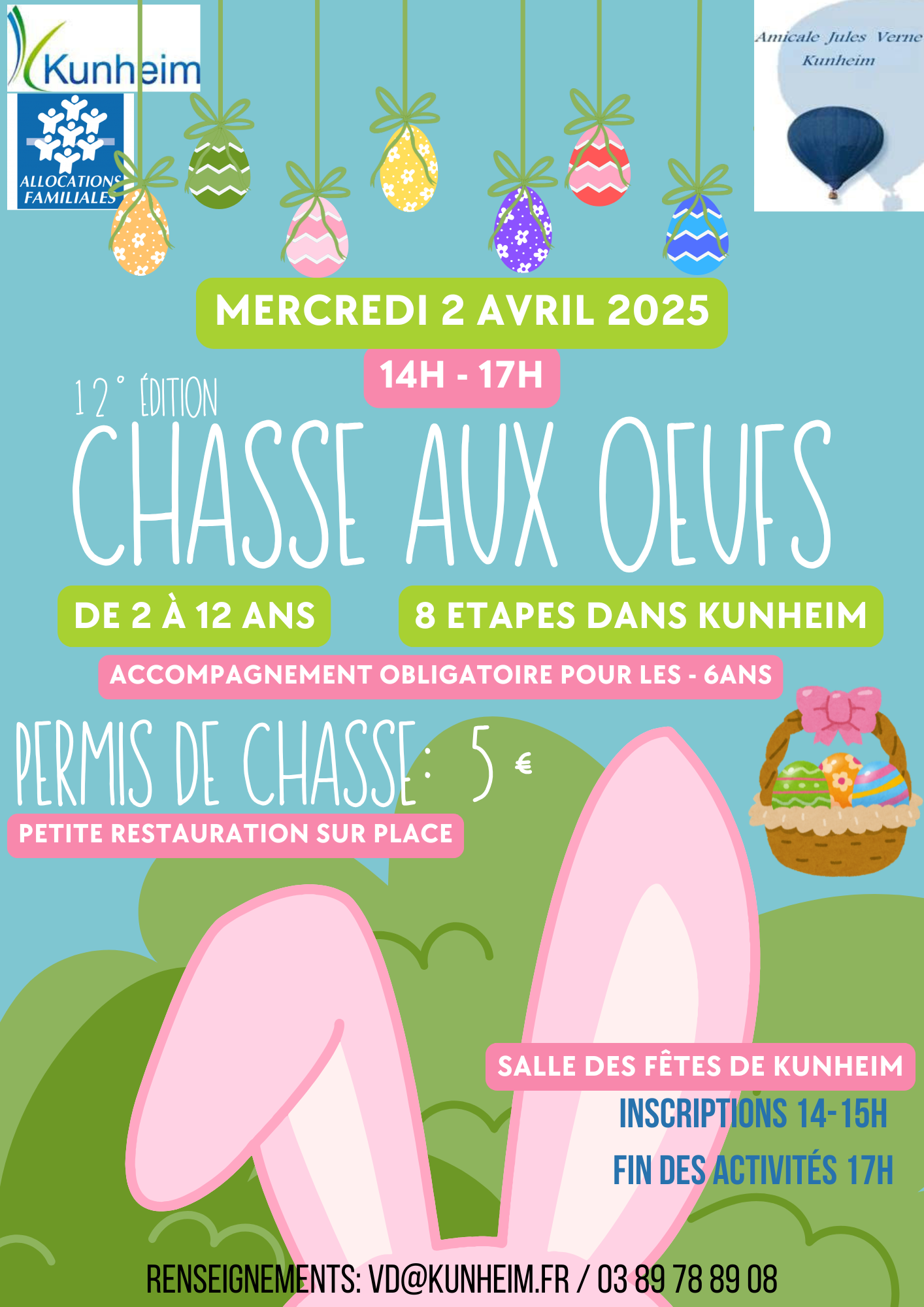 affiche chasse aux oeufs 2025