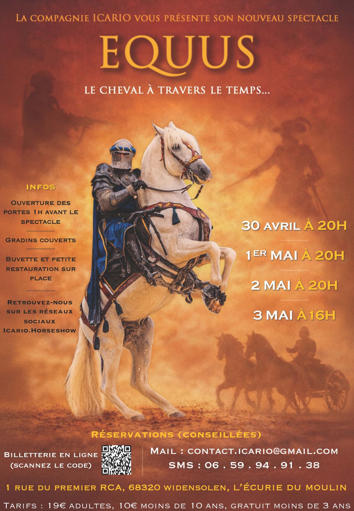 Affiche spectacle equestre Widensollen