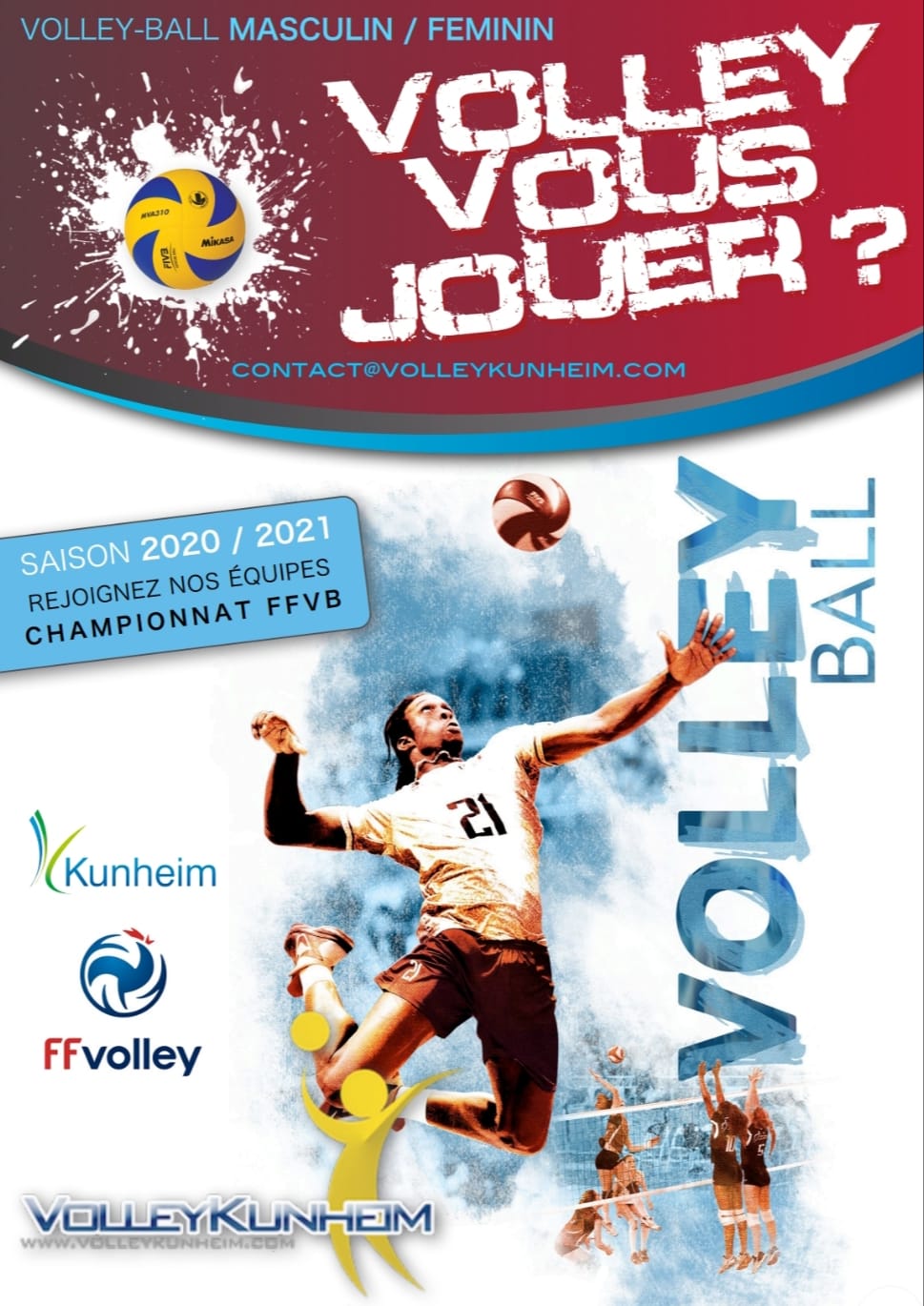 Affiche Volley 2020